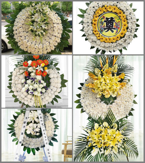 山西太原清徐县马峪乡东梁泉村花圈速递